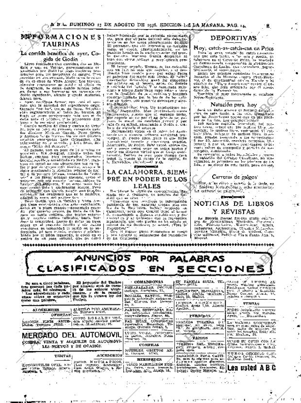 ABC MADRID 23-08-1936 página 14