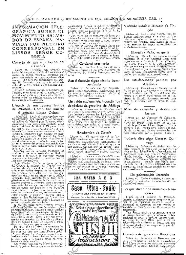 ABC SEVILLA 25-08-1936 página 9