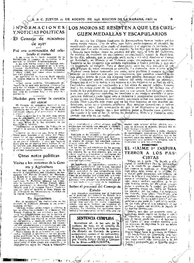 ABC MADRID 27-08-1936 página 10