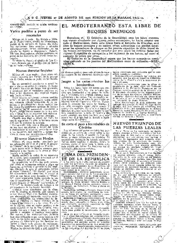 ABC MADRID 27-08-1936 página 12