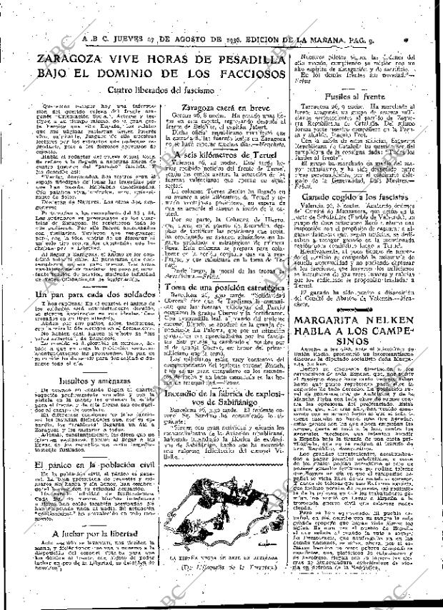 ABC MADRID 27-08-1936 página 9