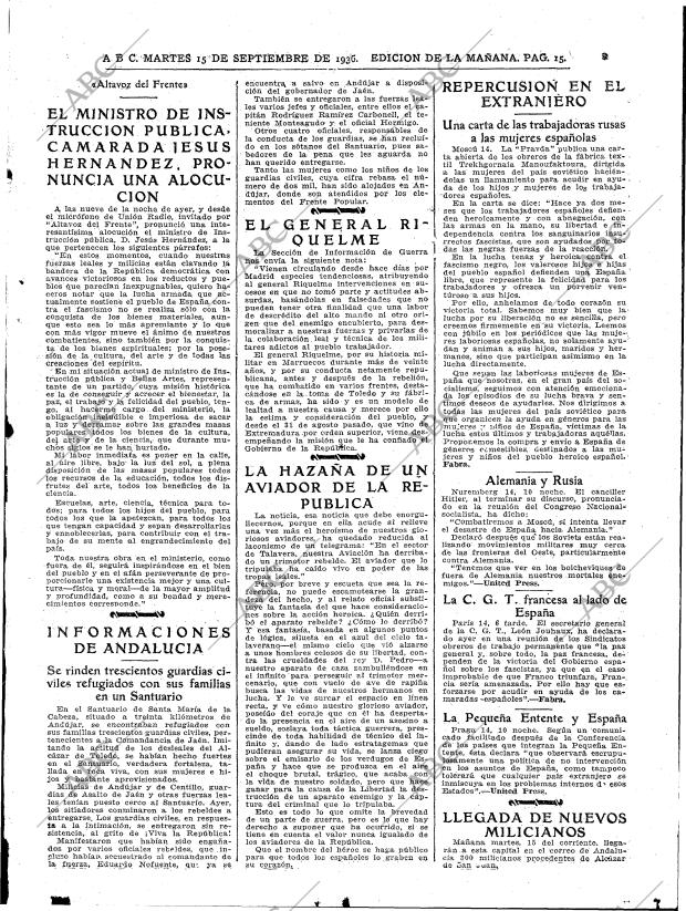 ABC MADRID 15-09-1936 página 13