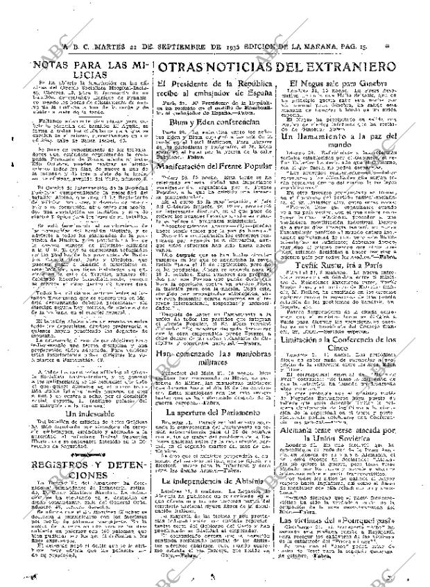 ABC MADRID 22-09-1936 página 15