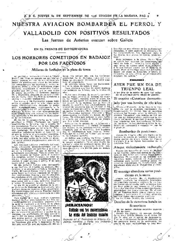 ABC MADRID 24-09-1936 página 9