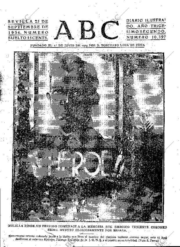 ABC SEVILLA 25-09-1936 página 1