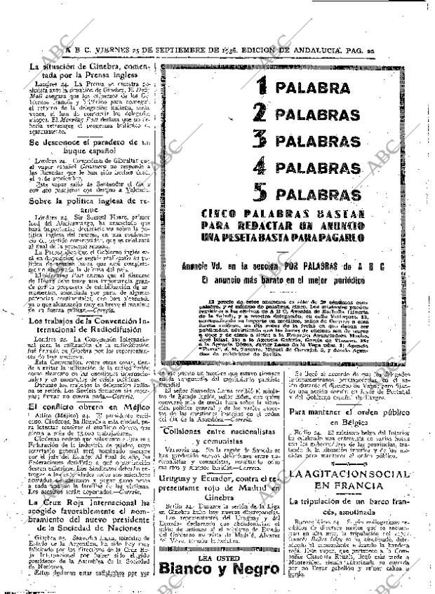 ABC SEVILLA 25-09-1936 página 20