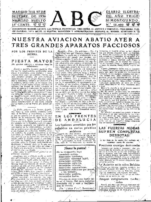 ABC MADRID 27-09-1936 página 5