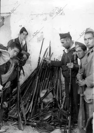 Parte de las Armas Tomadas por los Republicanos en el sector del Centro