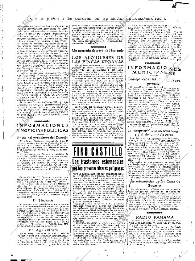 ABC MADRID 01-10-1936 página 8