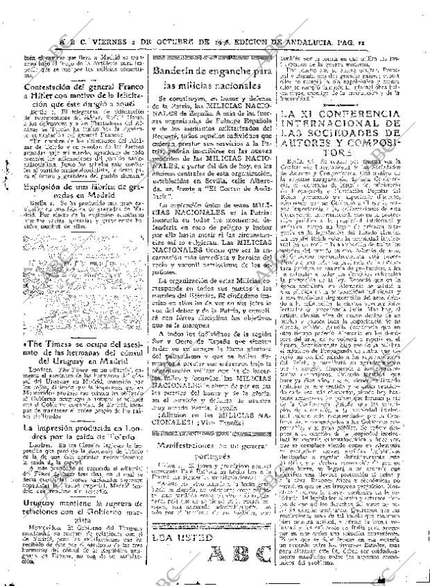 ABC SEVILLA 02-10-1936 página 11