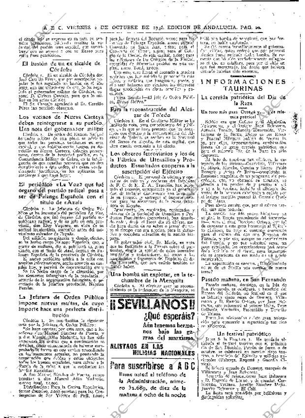 ABC SEVILLA 02-10-1936 página 20