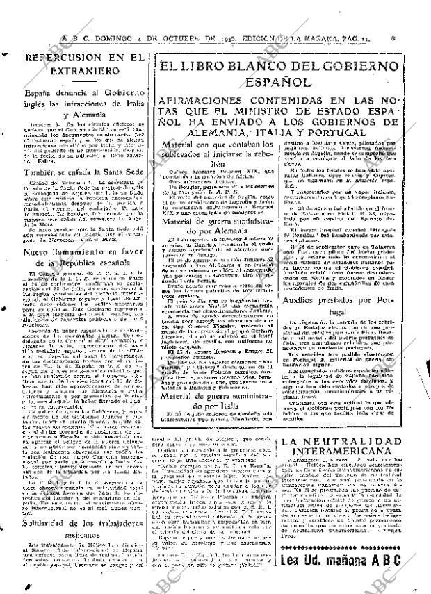ABC MADRID 04-10-1936 página 11