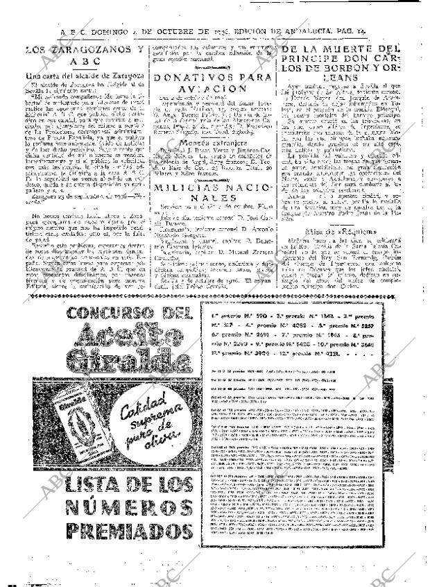 ABC SEVILLA 04-10-1936 página 14