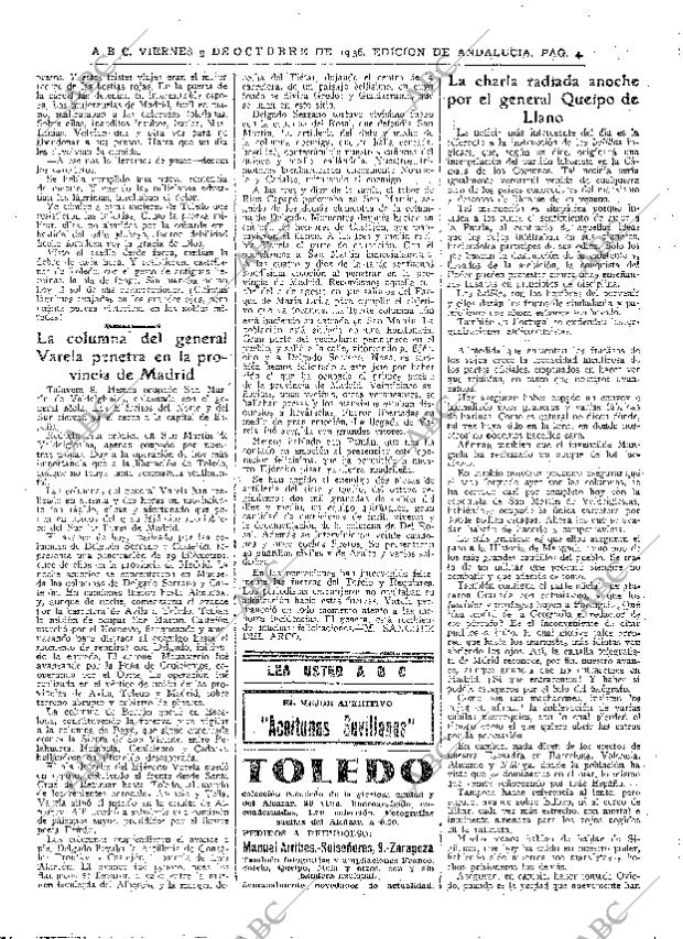 ABC SEVILLA 09-10-1936 página 4