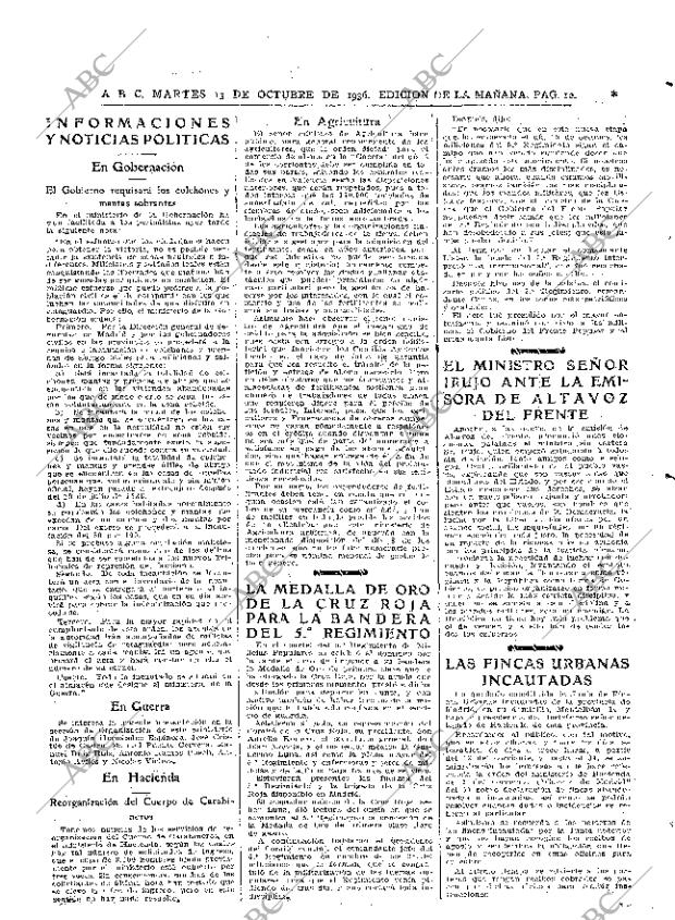 ABC MADRID 13-10-1936 página 10