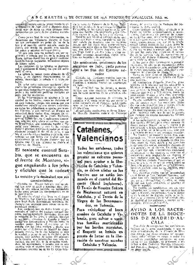 ABC SEVILLA 13-10-1936 página 16