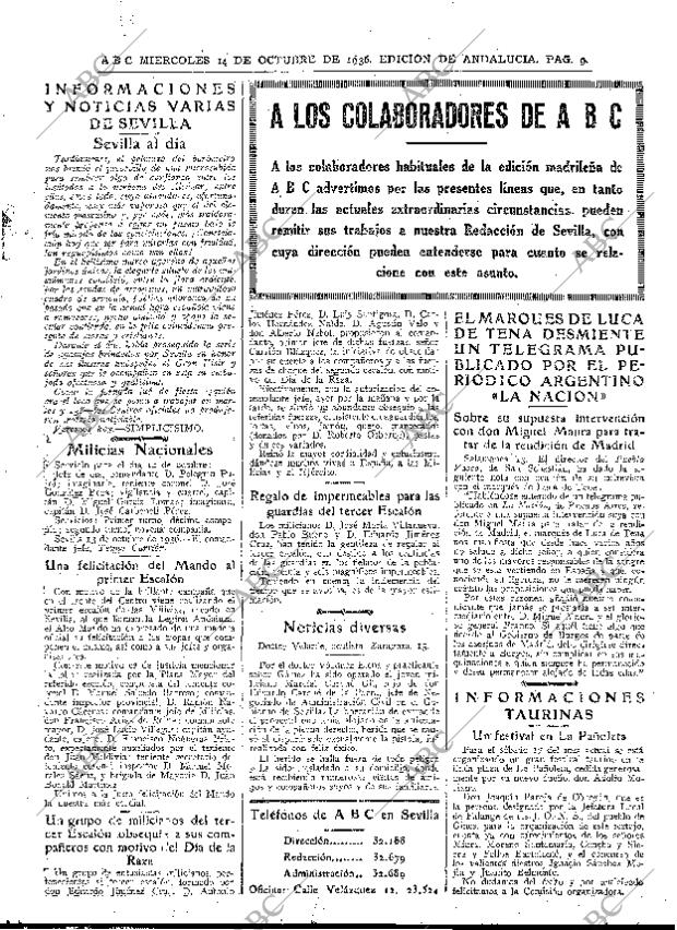 ABC SEVILLA 14-10-1936 página 9