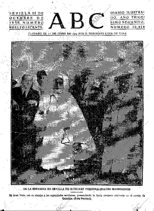 ABC SEVILLA 15-10-1936 página 1