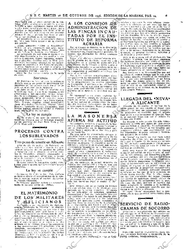 ABC MADRID 20-10-1936 página 12