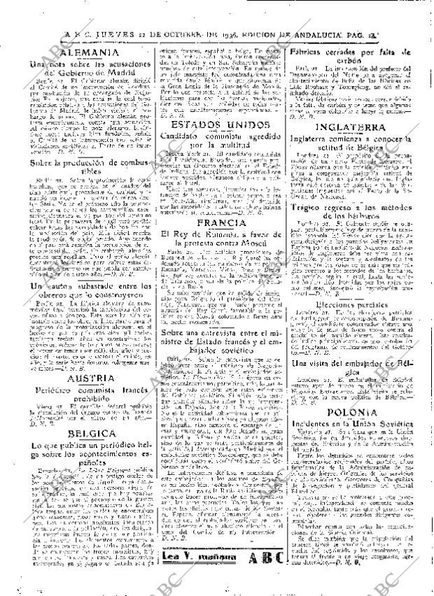 ABC SEVILLA 22-10-1936 página 14