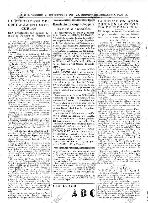 ABC SEVILLA 23-10-1936 página 16