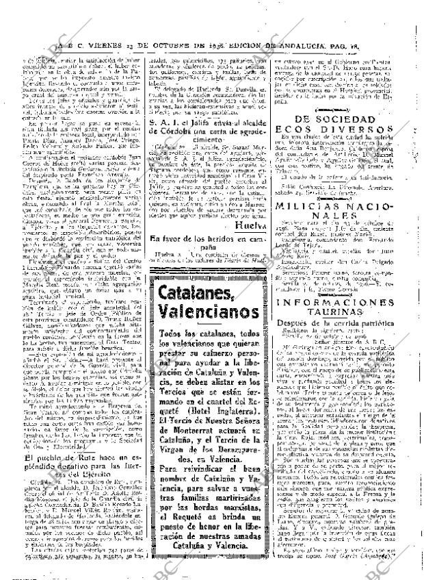 ABC SEVILLA 23-10-1936 página 18