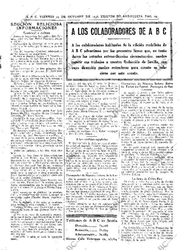ABC SEVILLA 23-10-1936 página 19