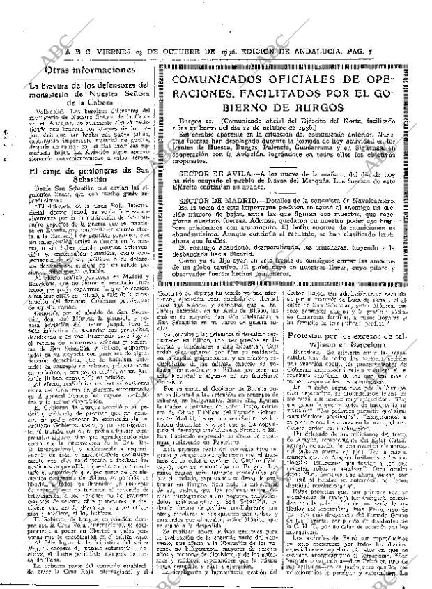 ABC SEVILLA 23-10-1936 página 7