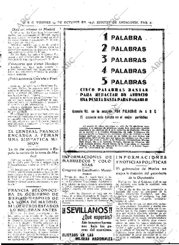 ABC SEVILLA 23-10-1936 página 9