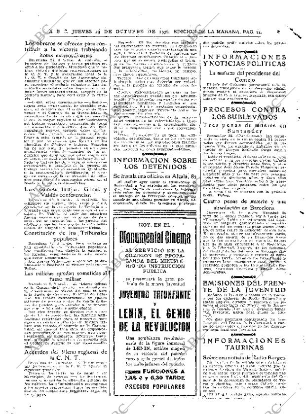 ABC MADRID 29-10-1936 página 14