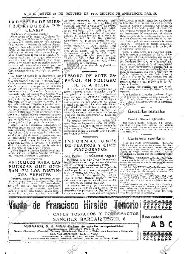 ABC SEVILLA 29-10-1936 página 17