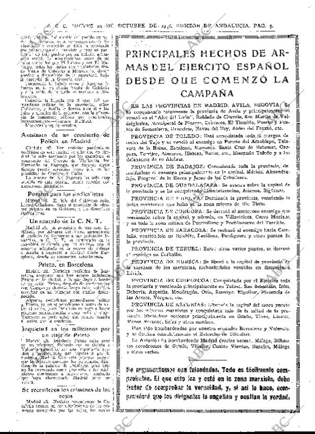 ABC SEVILLA 29-10-1936 página 5