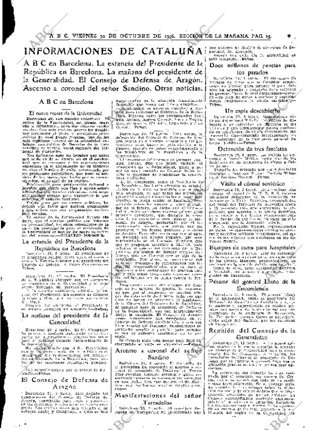 ABC MADRID 30-10-1936 página 15