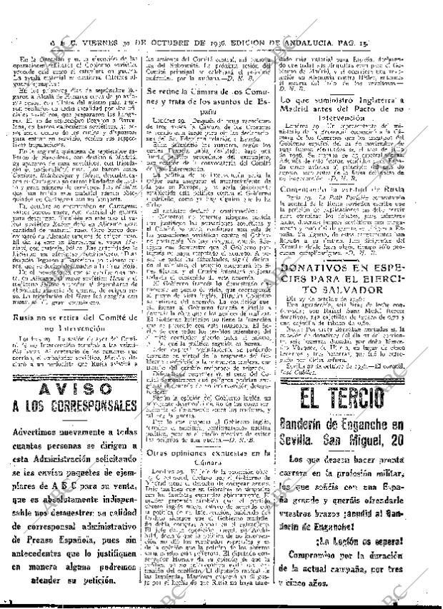 ABC SEVILLA 30-10-1936 página 15