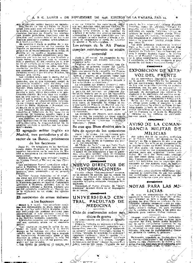 ABC MADRID 02-11-1936 página 14