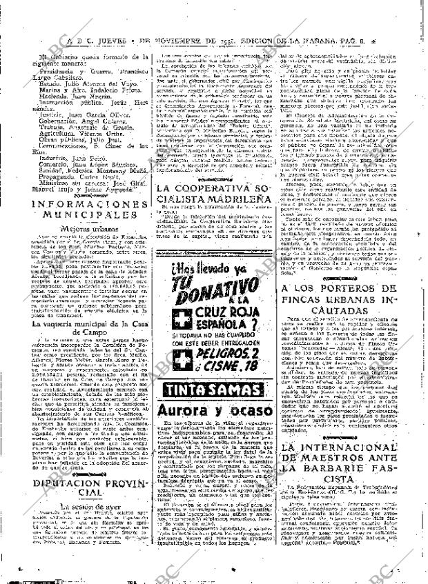 ABC MADRID 05-11-1936 página 8