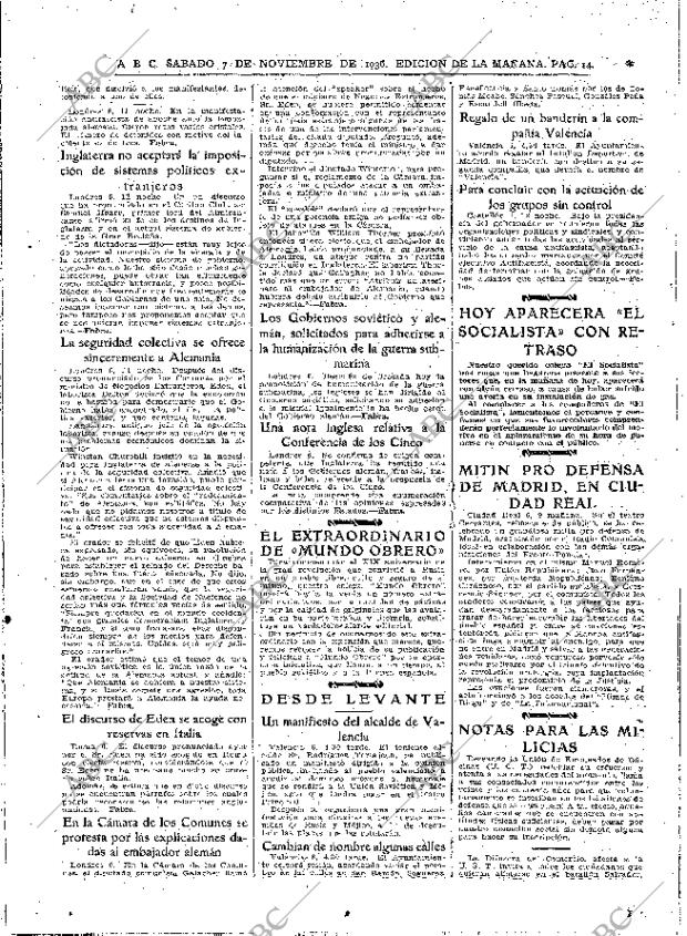 ABC MADRID 07-11-1936 página 14