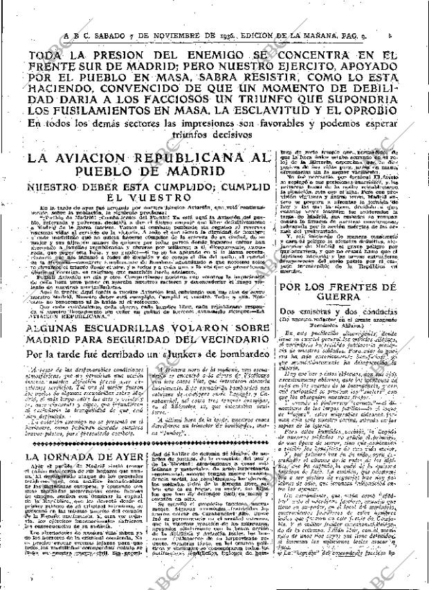 ABC MADRID 07-11-1936 página 9