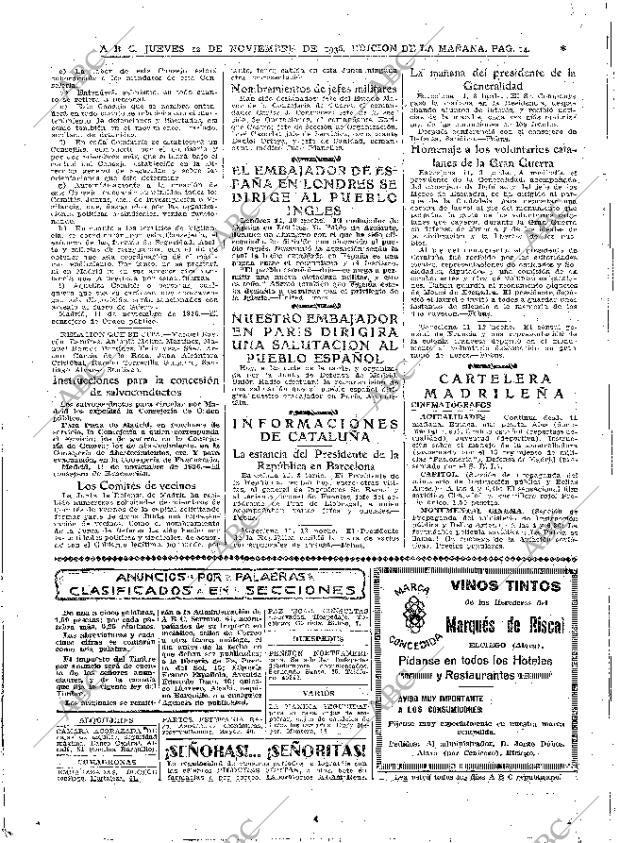 ABC MADRID 12-11-1936 página 14