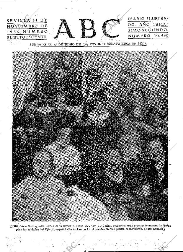 ABC SEVILLA 14-11-1936 página 1