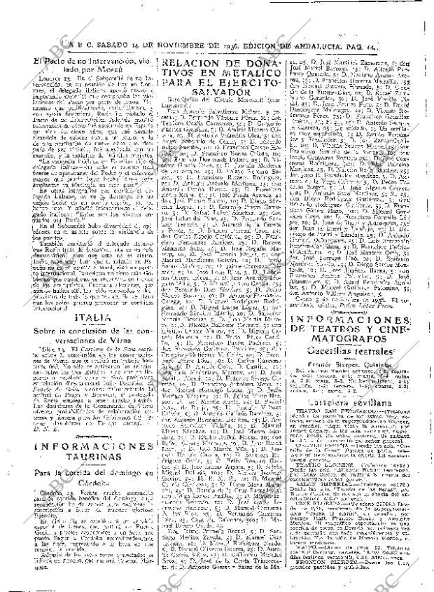 ABC SEVILLA 14-11-1936 página 14