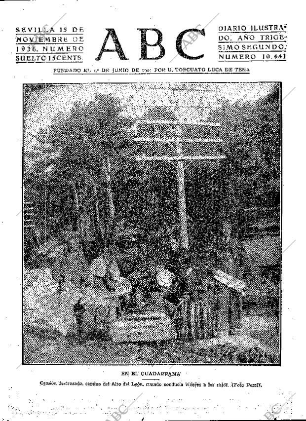 ABC SEVILLA 15-11-1936 página 1