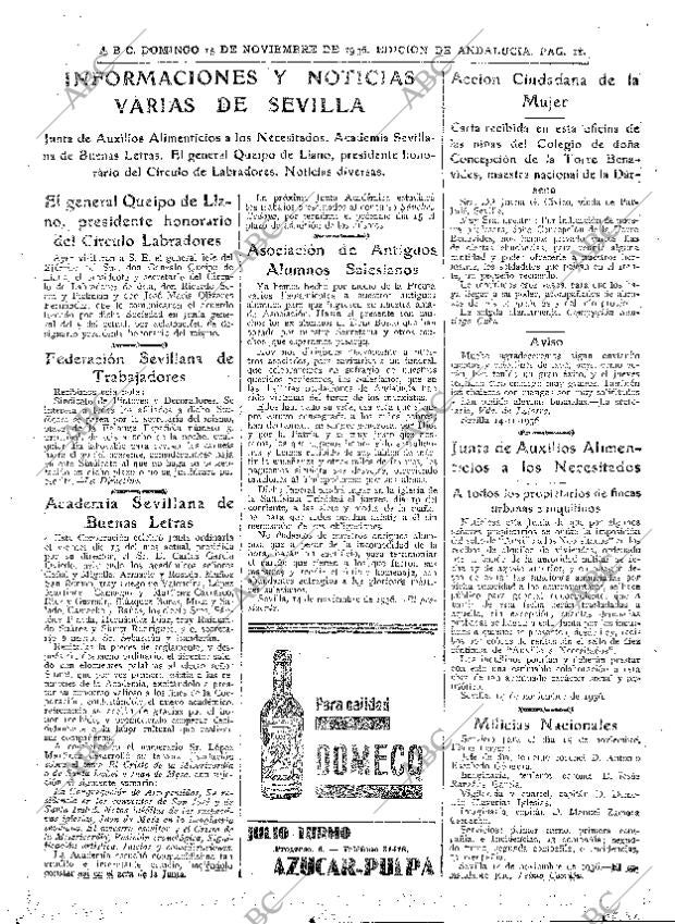 ABC SEVILLA 15-11-1936 página 11