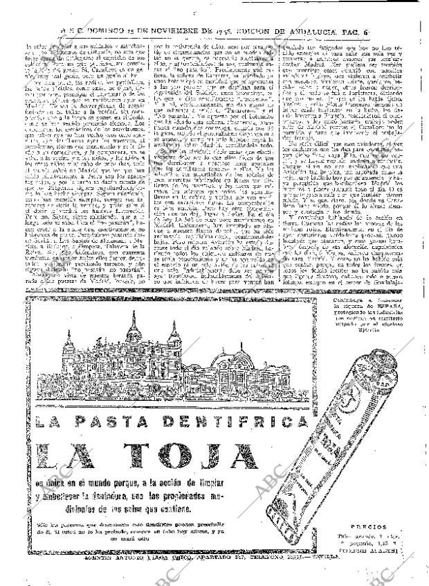 ABC SEVILLA 15-11-1936 página 6