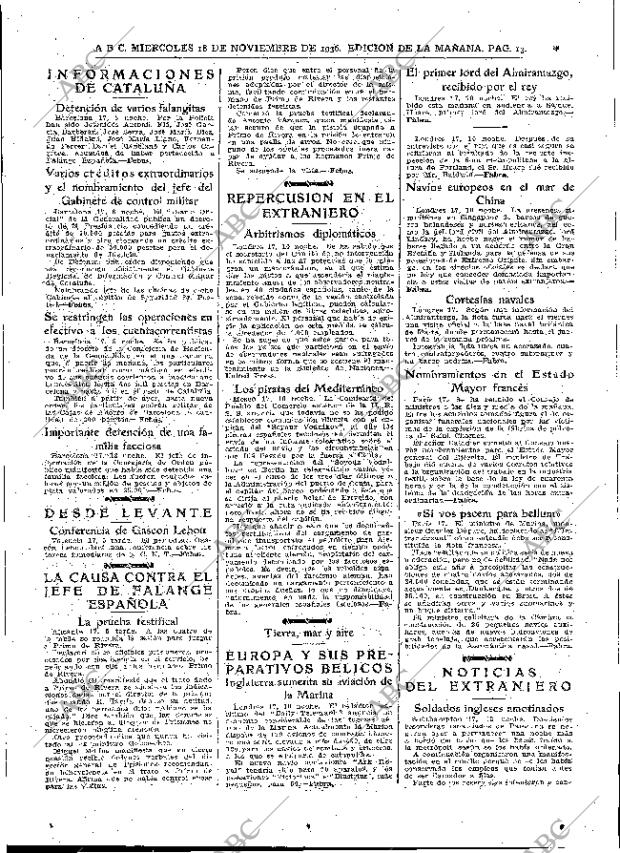 ABC MADRID 18-11-1936 página 13