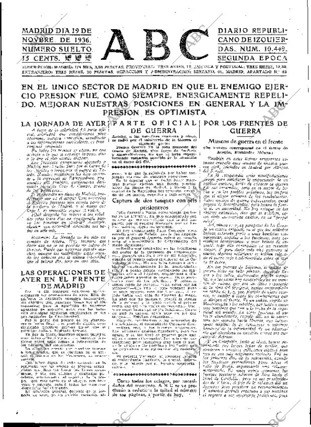 ABC MADRID 19-11-1936 página 3