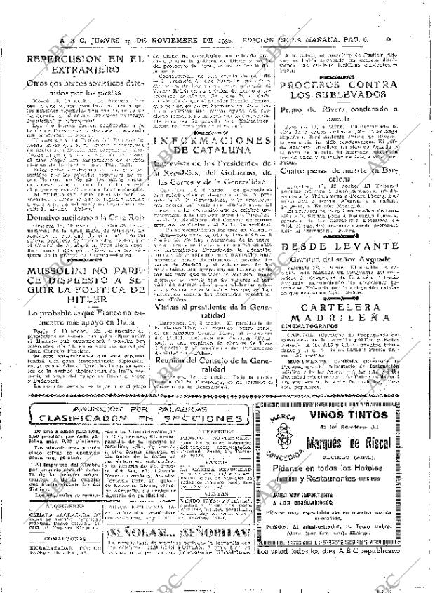 ABC MADRID 19-11-1936 página 6