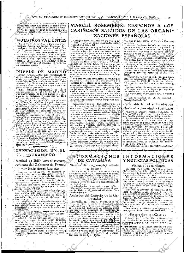 ABC MADRID 20-11-1936 página 5