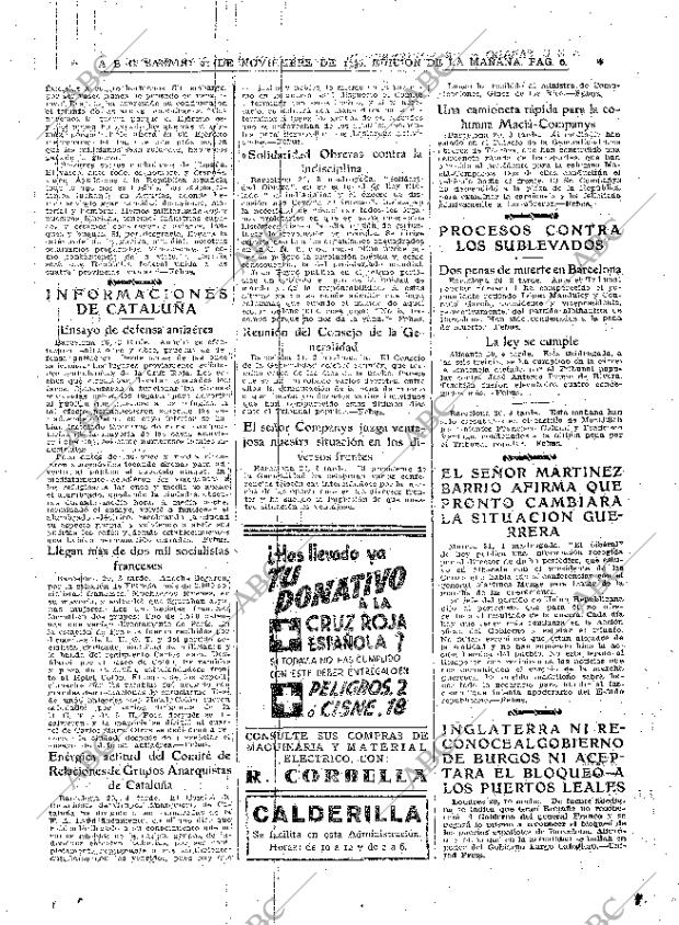 ABC MADRID 21-11-1936 página 6