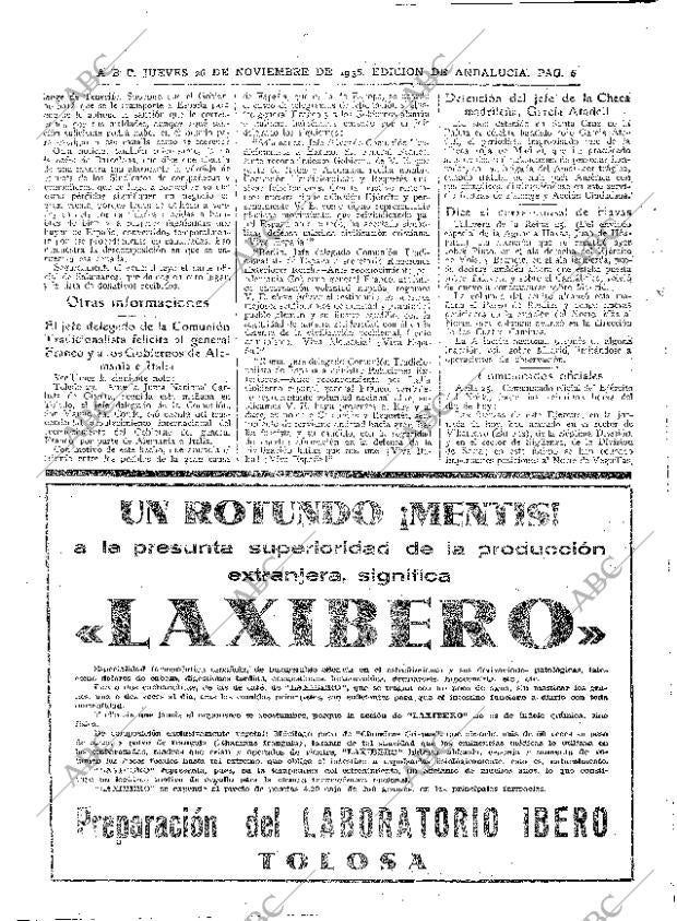 ABC SEVILLA 26-11-1936 página 6